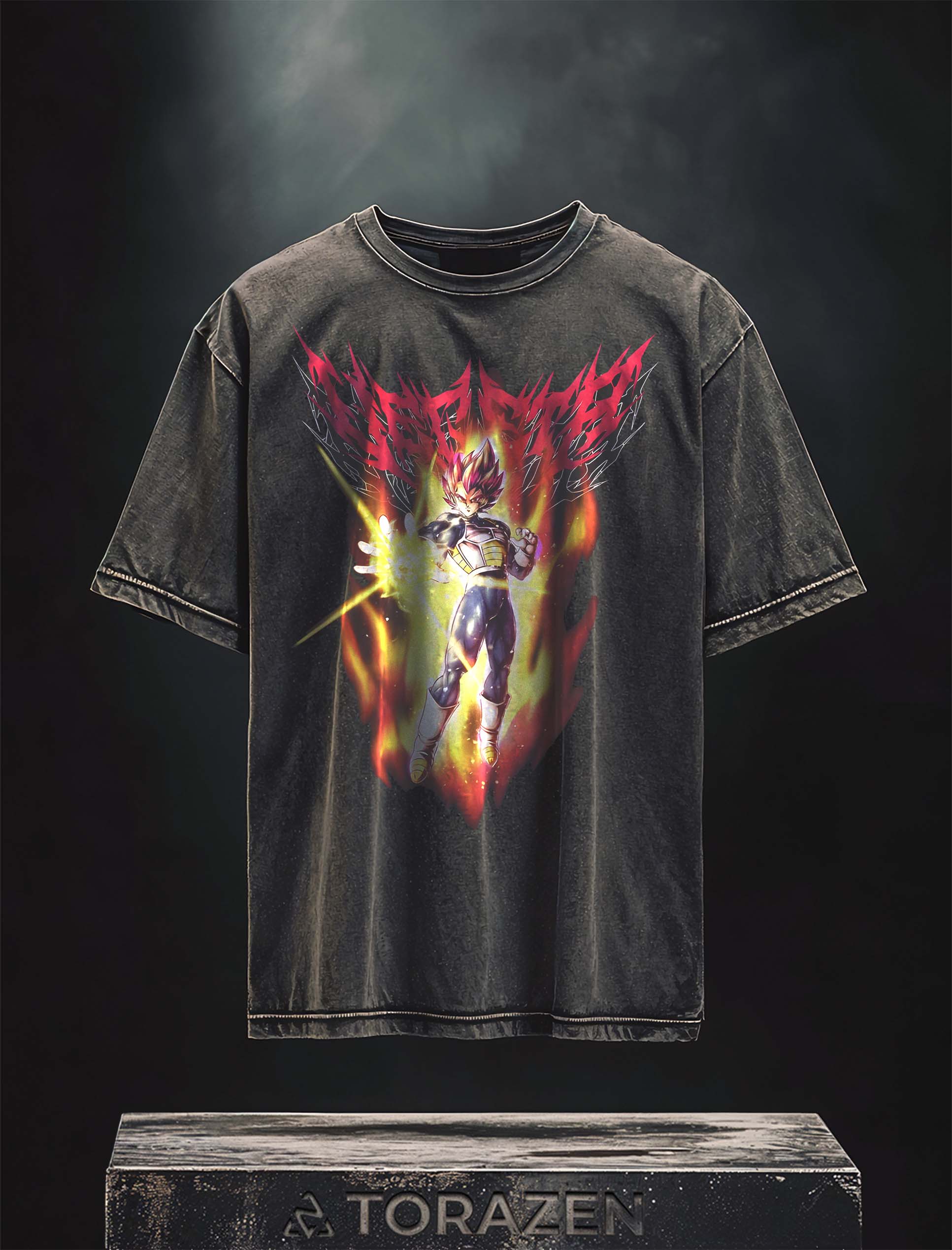 [TRZN] Vegeta Godly Power Vintage Tee