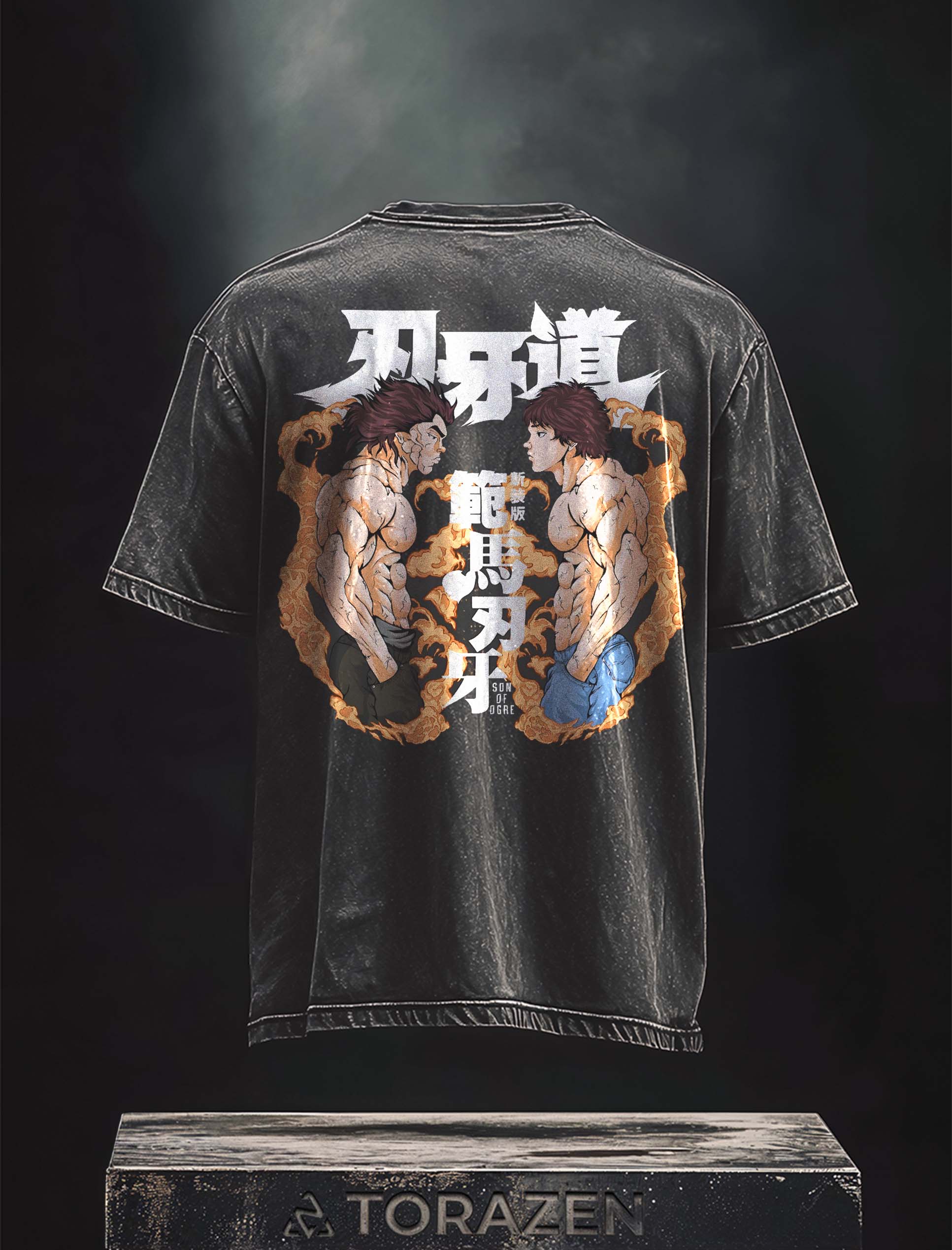 [TRZN] Baki vs. Yujiro Showdown Vintage Tee