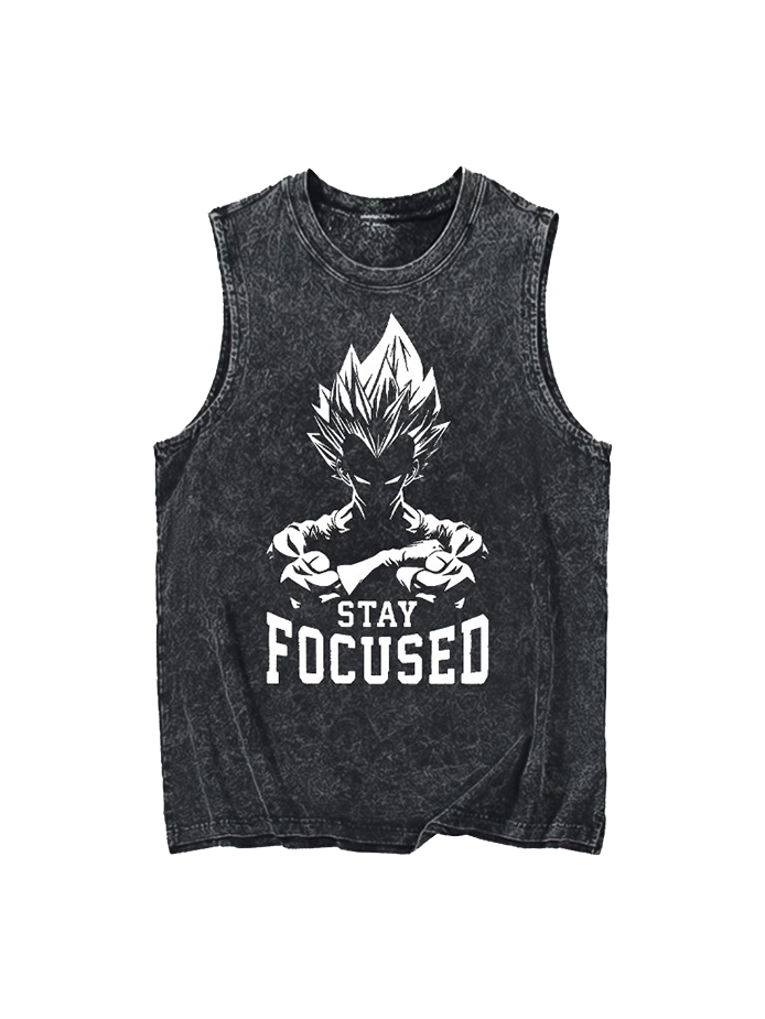 Vegeta Focus Reflective Tank Top