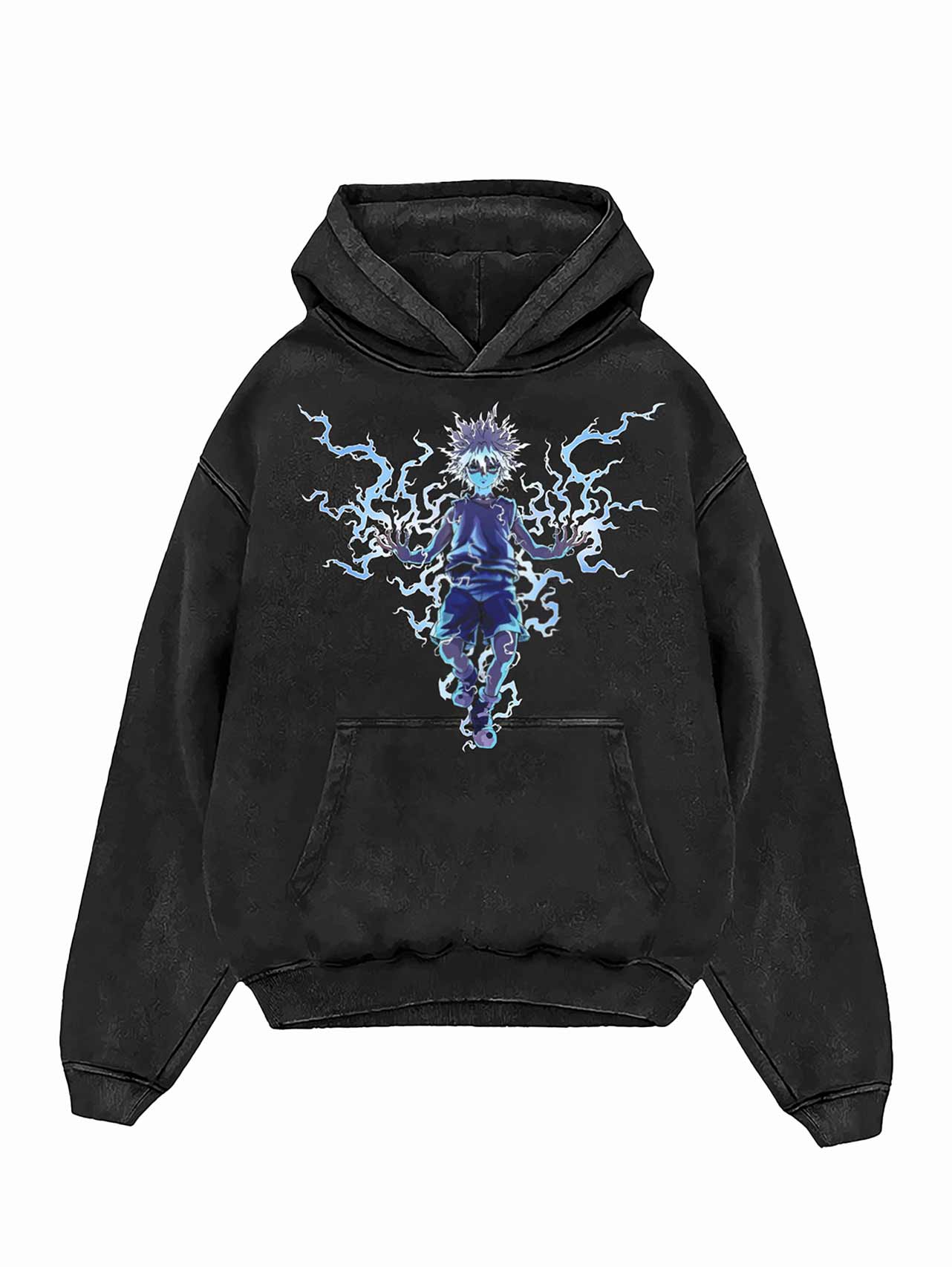 Killua Lightning Aura Vintage Hoodie