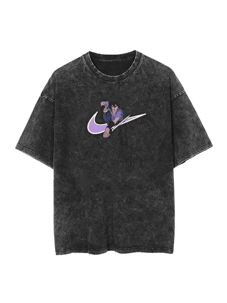 [TRZN] Swoosh Reconstructed Embroidery Tee