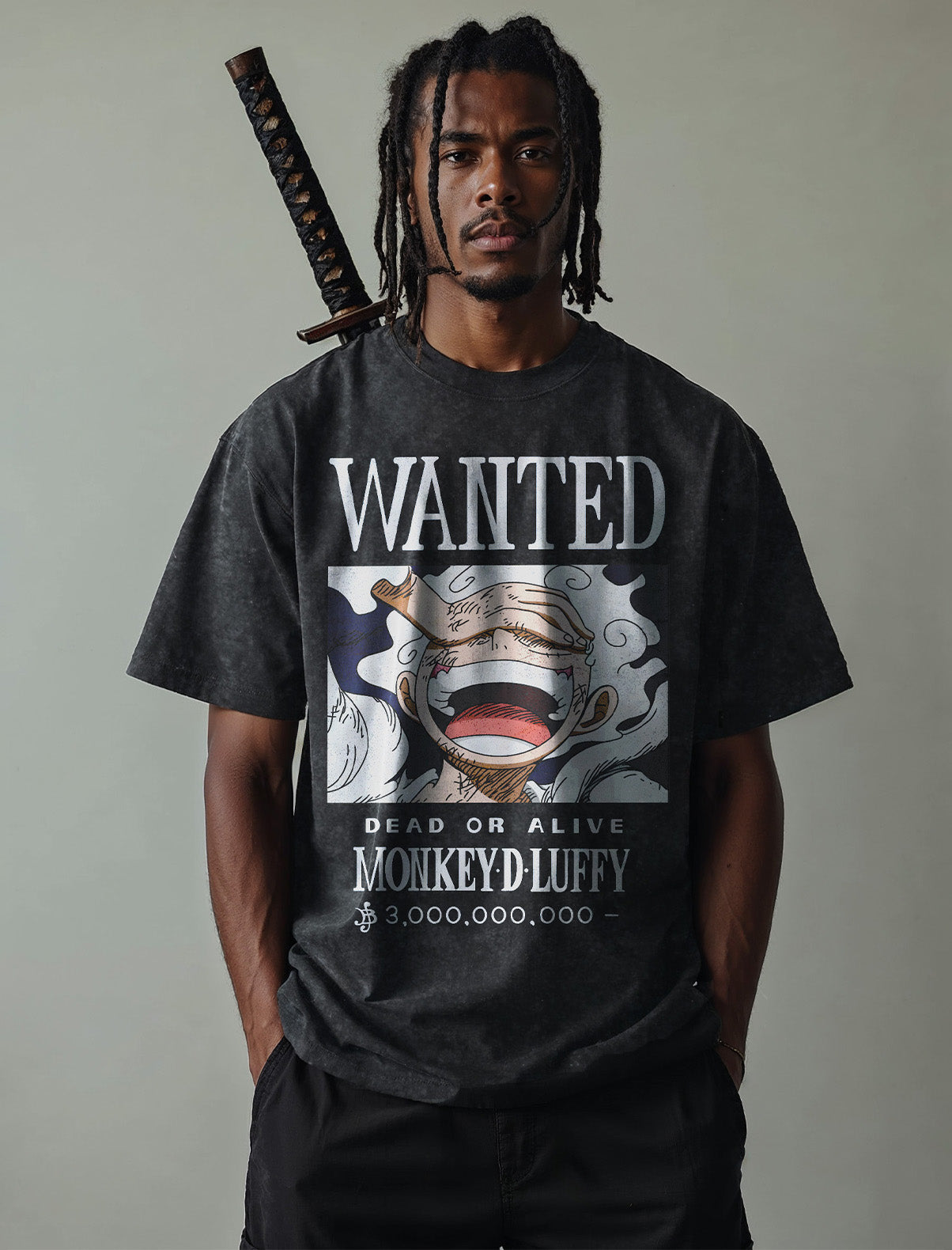 [TRZN] Luffy 'Wanted' Vintage Tee