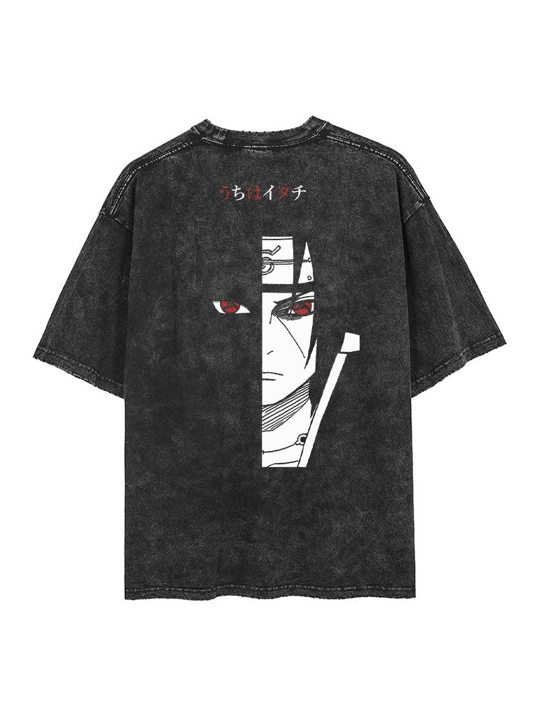 [TRZN] Solo King Itachi 2-Sided Vintage Tee