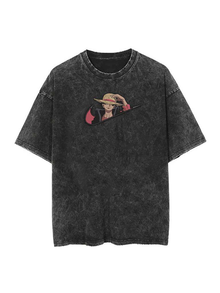 [TRZN] Swoosh Reconstructed Embroidery Tee