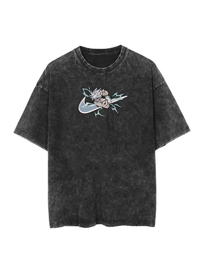 [TRZN] Swoosh Reconstructed Embroidery Tee