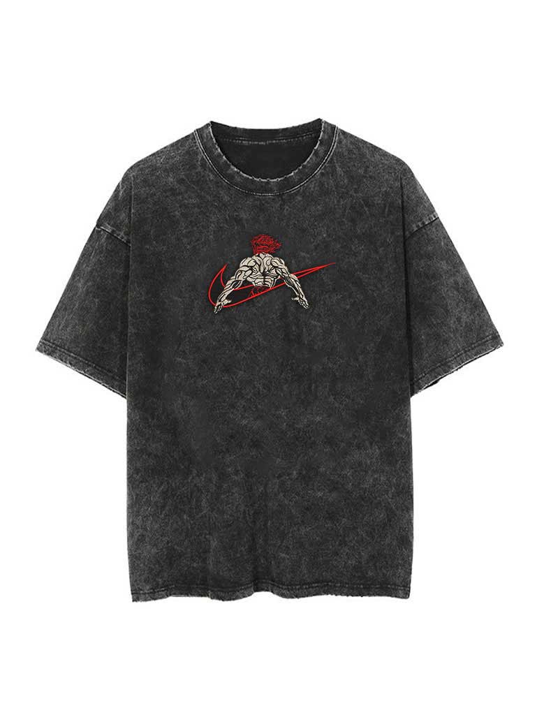 [TRZN] Swoosh Reconstructed Embroidery Tee